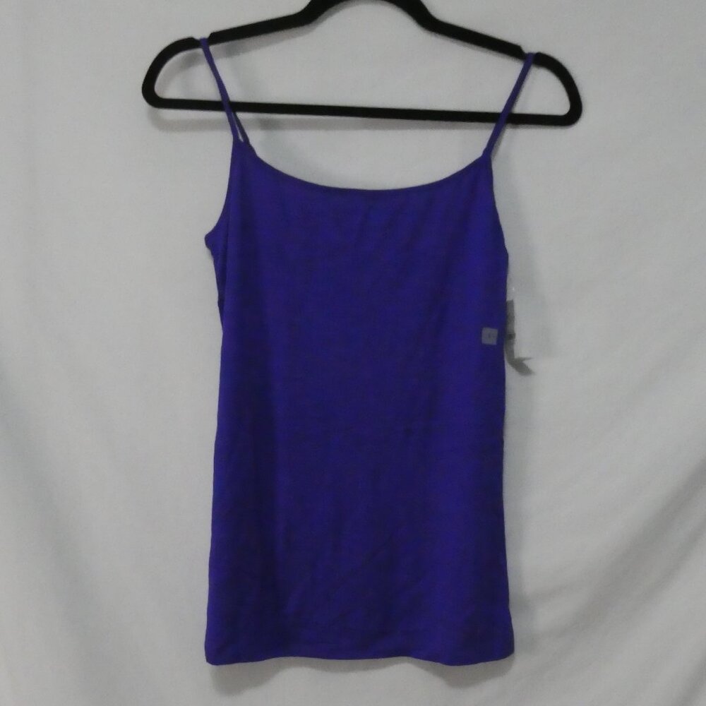 NWT ANN TAYLOR LOFT Basic Spaghetti Strap Tank Top - Blue - Small